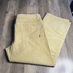 Patagonia Men's Light Tan Corduroy Organic Cotton Pants
